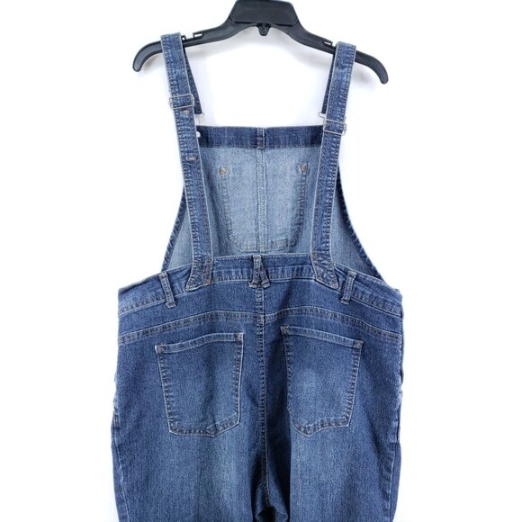 Angels Signature Overalls Women's Size Large Stretch Cropped - Picture 4 of 8